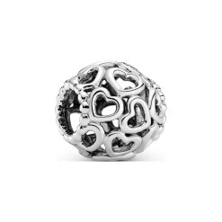 Pandora Charm Moments All Over-Herzen