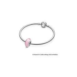 Pandora Charm Moments Facettiertes Rosafarbenes Murano-Glas -Eheringe Verkaufsladen 86917165 6