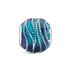 Pandora Charm Moments Blaue Welle