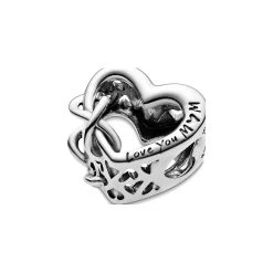Pandora Charm Moments „Love You Mum“ Unendlichkeits-Herz -Eheringe Verkaufsladen 88203879 3