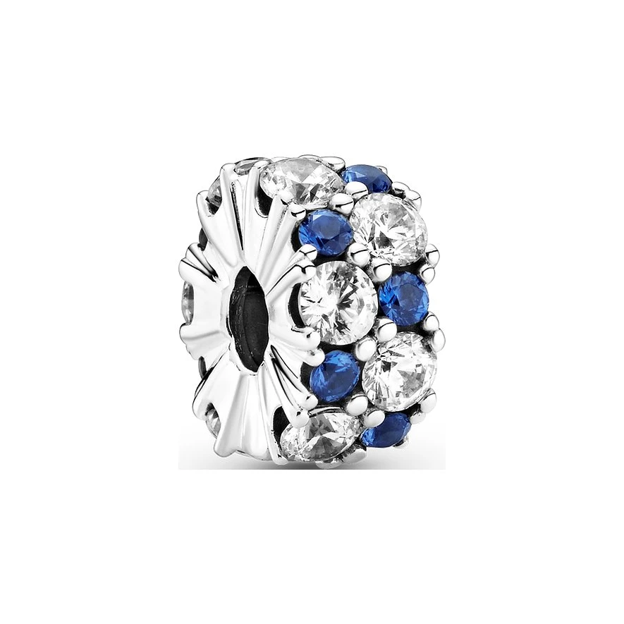 Pandora Charm Timeless Klarer & Blau Funkelnder Clip 3 Pandora Charm Timeless Klarer & Blau Funkelnder Clip