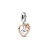 Pandora Charm Moments Herz & Rose 2 Pandora Charm Moments Herz & Rose -Eheringe Verkaufsladen 88209001
