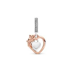Pandora Charm Moments Herz & Rose -Eheringe Verkaufsladen 88209001 4