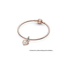 Pandora Charm Moments Herz & Rose -Eheringe Verkaufsladen 88209001 5