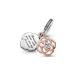 Pandora Charm Timeless Zweifarbige Rose -Eheringe Verkaufsladen 88228588 4