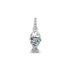 Pandora Charm Moments Fisch Mit Blauen Schuppen -Eheringe Verkaufsladen 88271386 2