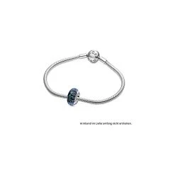 Pandora Charm Moments Welliges Dunkelblaues Ozean Murano-Glas -Eheringe Verkaufsladen 88271432 5